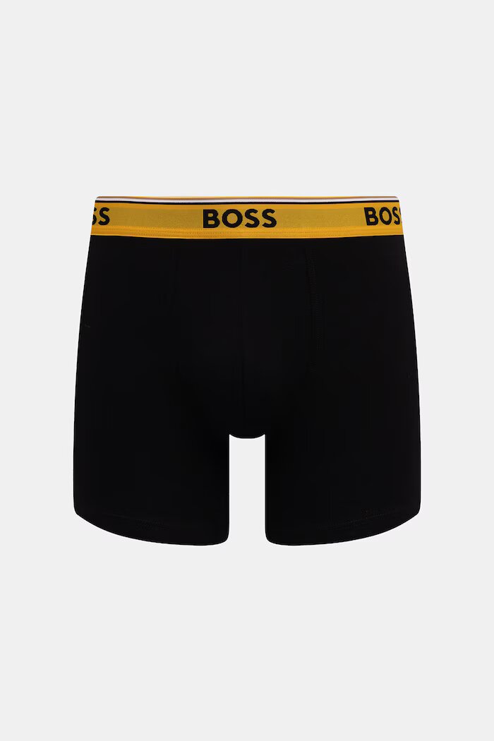 BOSS прилепнали боксерки мъжки с памук BoxerBr 3P Power 3 броя черни 50554694