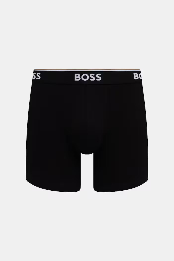 BOSS прилепнали боксерки мъжки с памук BoxerBr 3P Power 3 броя черни 50554694