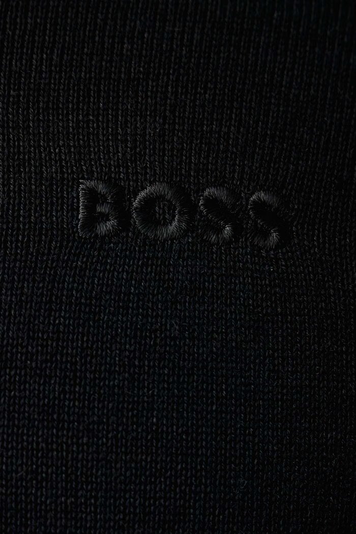 BOSS пуловер мъжки от вълна H-Melba-L черен 50571907