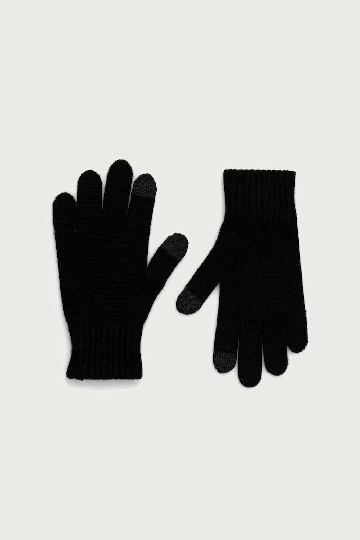 BOSS ръкавици мъжки с вълна Falco_Gloves черни 50571896