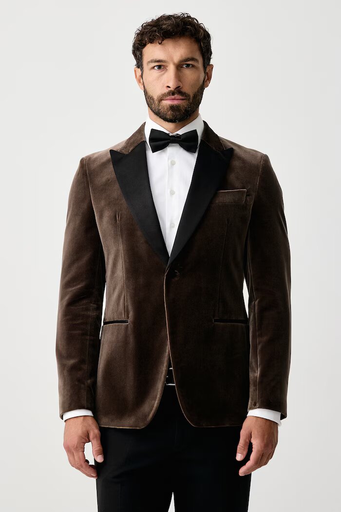 BOSS сако с едноредно закопчаване мъжко от кадифе H-Hutson-Tux-Pk-264 зелено 50571975