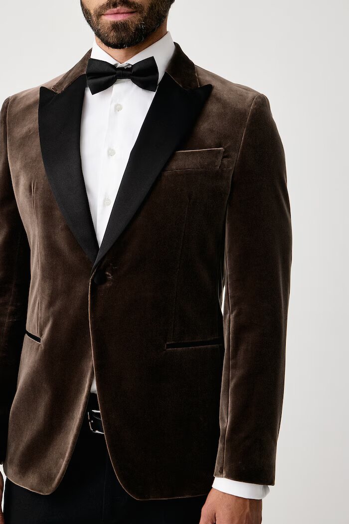 BOSS сако с едноредно закопчаване мъжко от кадифе H-Hutson-Tux-Pk-264 зелено 50571975