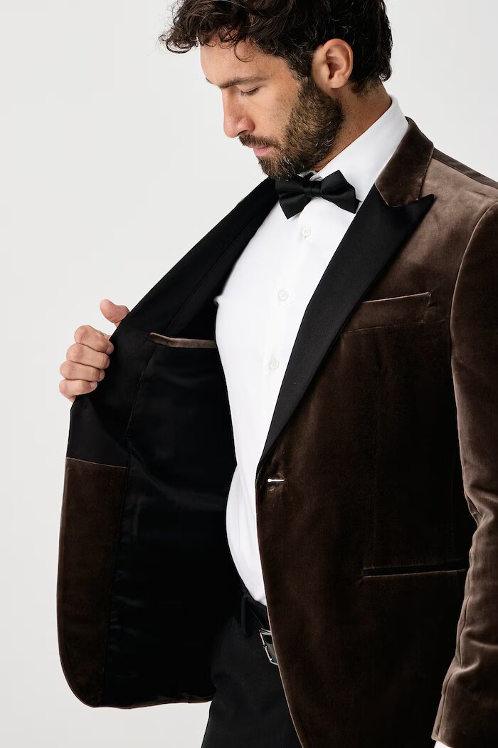 BOSS сако с едноредно закопчаване мъжко от кадифе H-Hutson-Tux-Pk-264 зелено 50571975