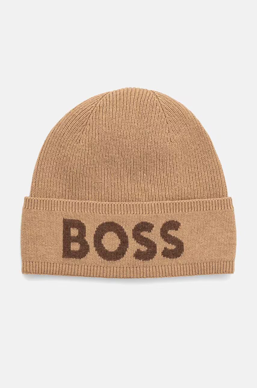 BOSS Шапка с вълна