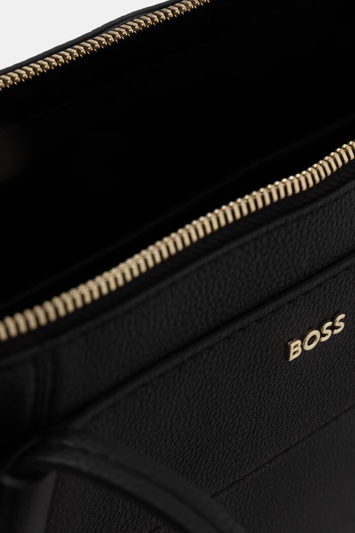 BOSS шопинг чанта дамска от имитация на кожа SALLEY TOTE черна 50563298