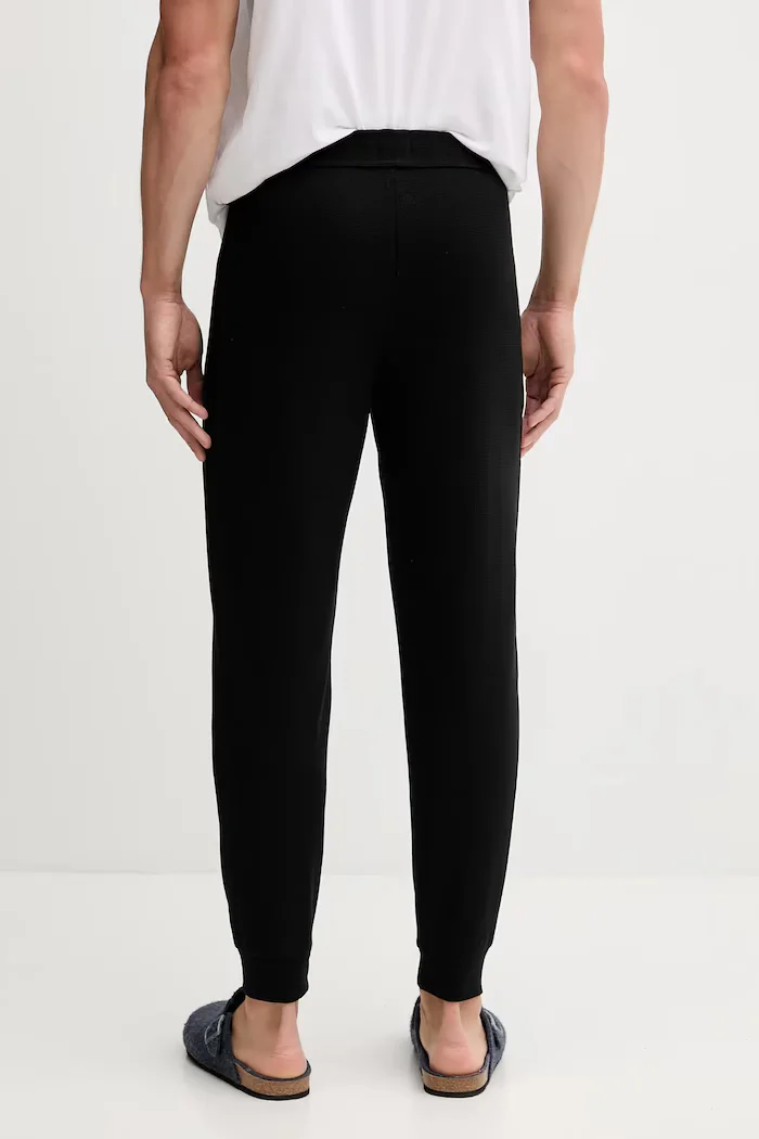 BOSS спортен панталон мъжки Waffle Pants Cuff черен 50535878