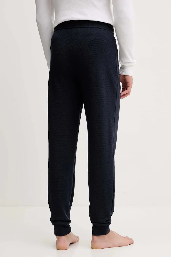 BOSS спортен панталон мъжки Waffle Pants Cuff тъмносин 50535878