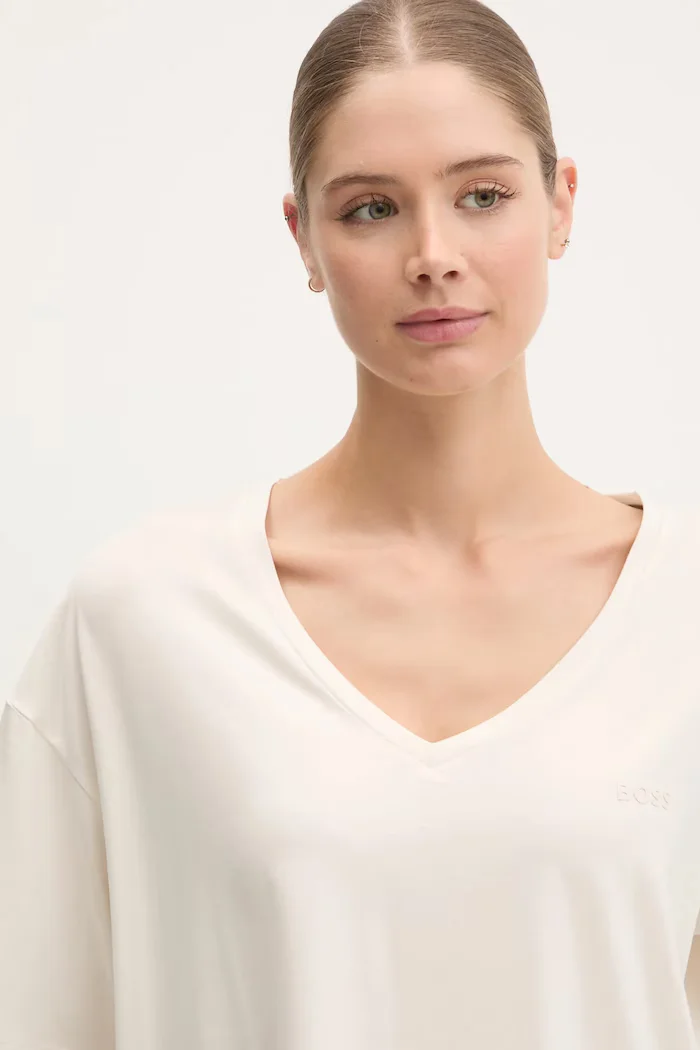 BOSS Тениска CP Stripe T-Shirt в бяло 50535723