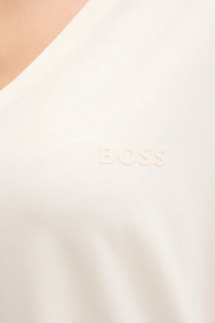 BOSS Тениска CP Stripe T-Shirt в бяло 50535723