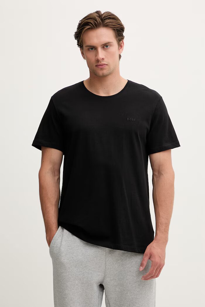 BOSS тениска мъжка от памук TShirtRN 2 броя черна 50479536
