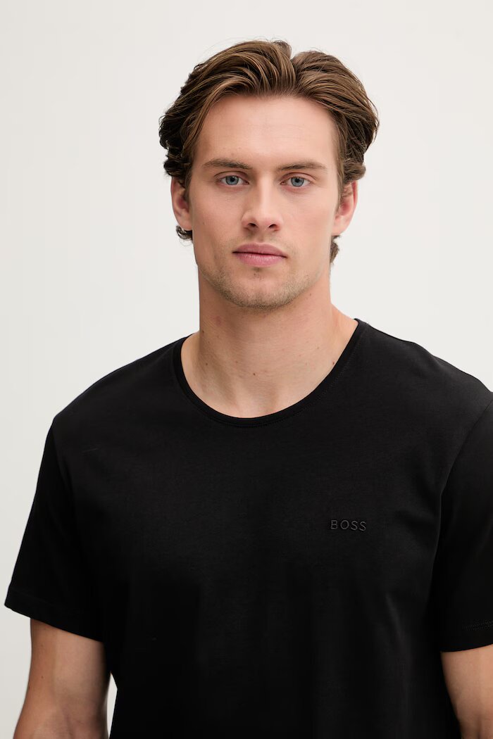 BOSS тениска мъжка от памук TShirtRN 2 броя черна 50479536