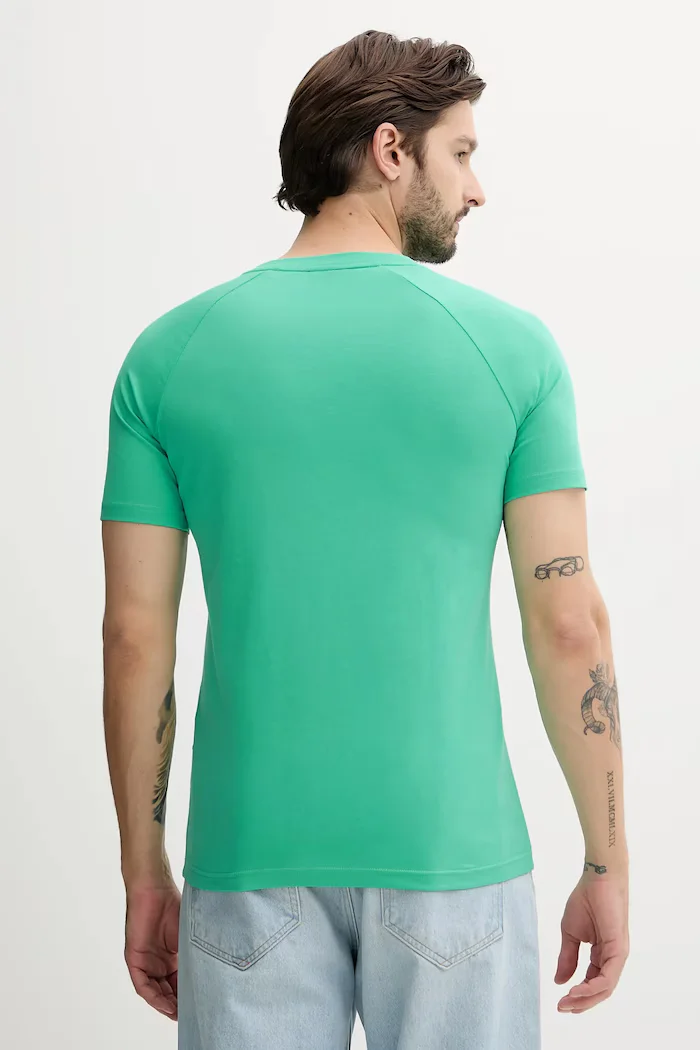 BOSS тениска мъжка T-Shirt RN Slim Fit тюркоазена 50517970