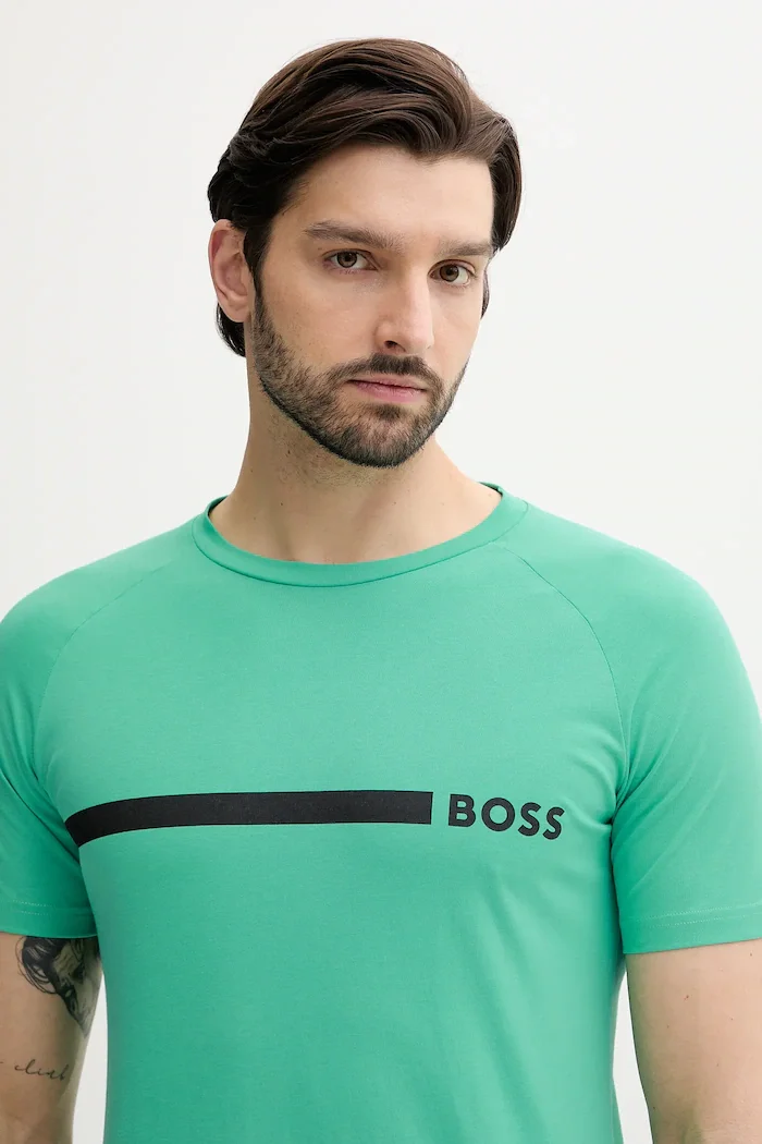 BOSS тениска мъжка T-Shirt RN Slim Fit тюркоазена 50517970