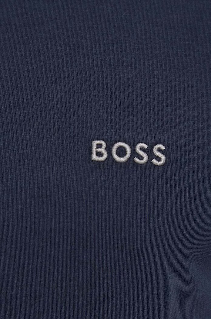 BOSS Тениска в тъмносиньо с изчистен дизайн 50515391