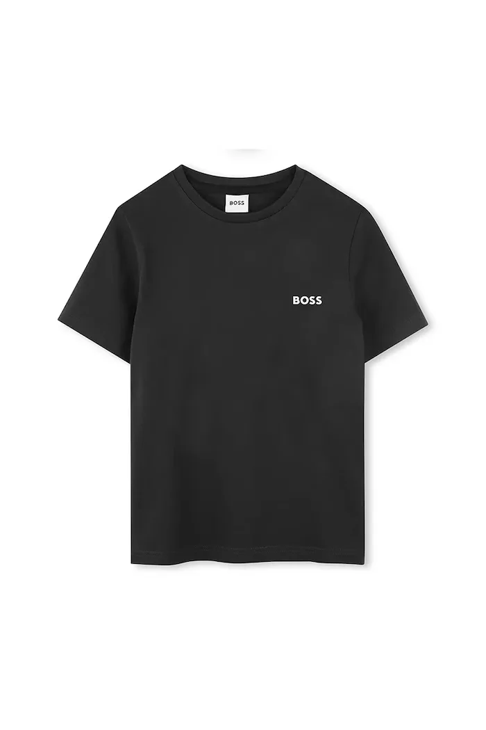 BOSS тениска за деца от памук 2 броя черна J52680