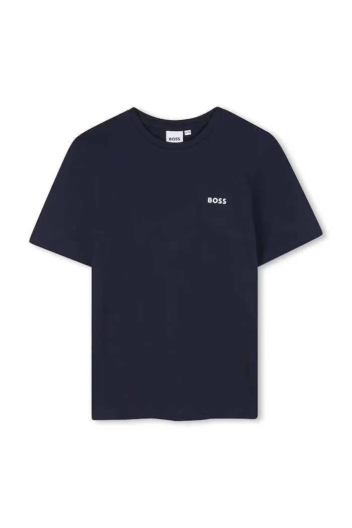 BOSS тениска за деца от памук 2 броя синя J52680
