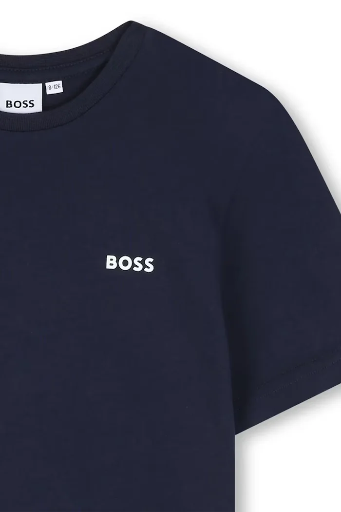 BOSS тениска за деца от памук 2 броя синя J52680