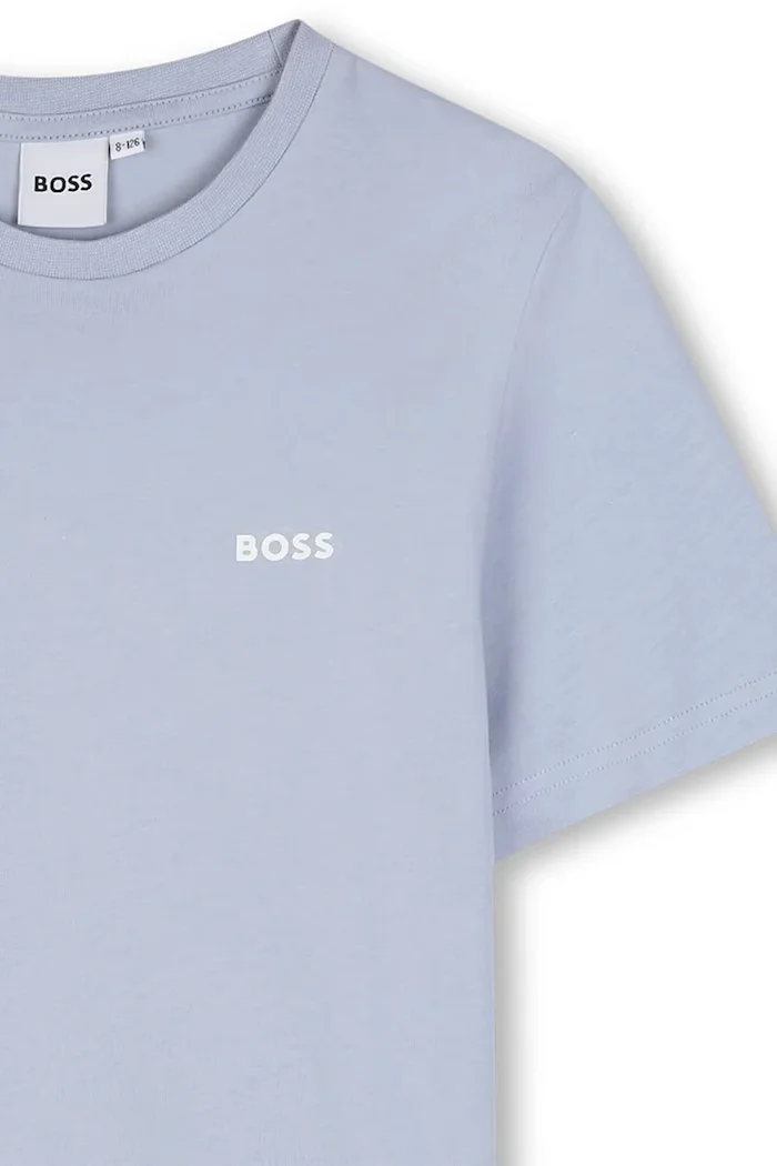BOSS тениска за деца от памук 2 броя синя J52680