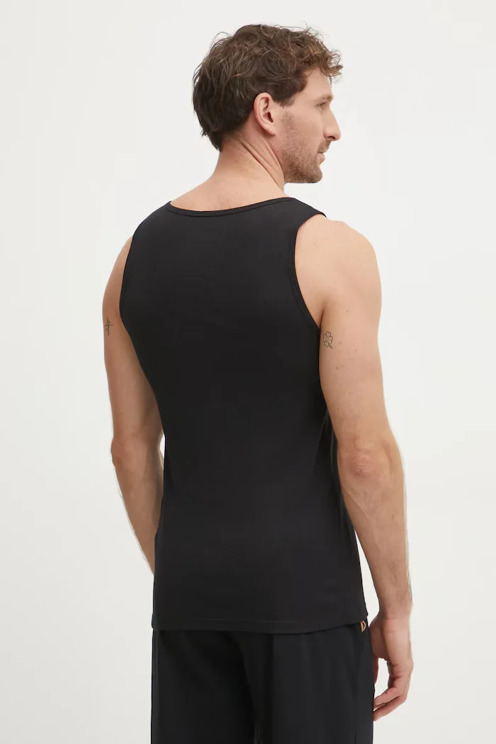 BOSS топ мъжки от памук TankTop3P RibClassic 3 броя черен 50542132