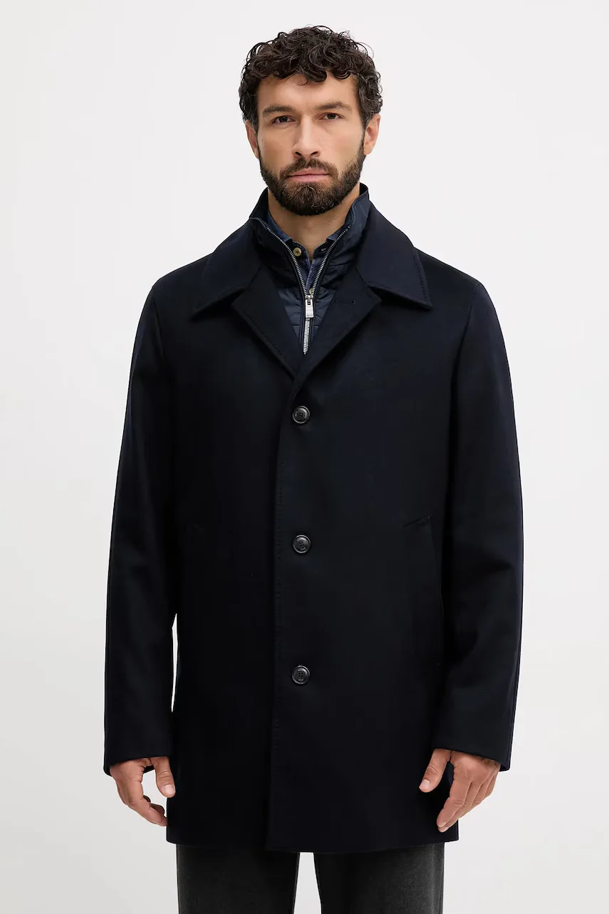 BOSS Вълнено палто H-Clark-Bib-S-254