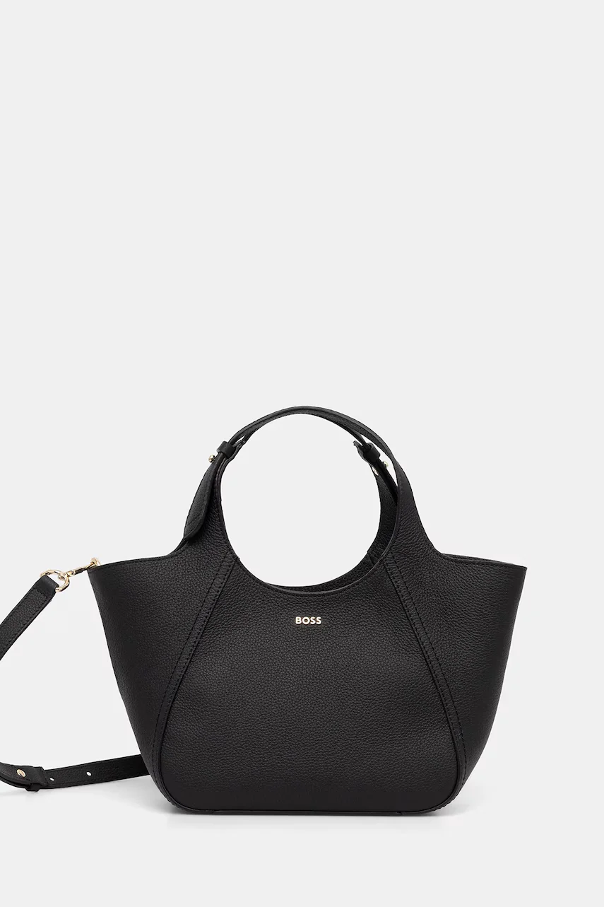 BOSS Велурена чанта Lenah Small Tote