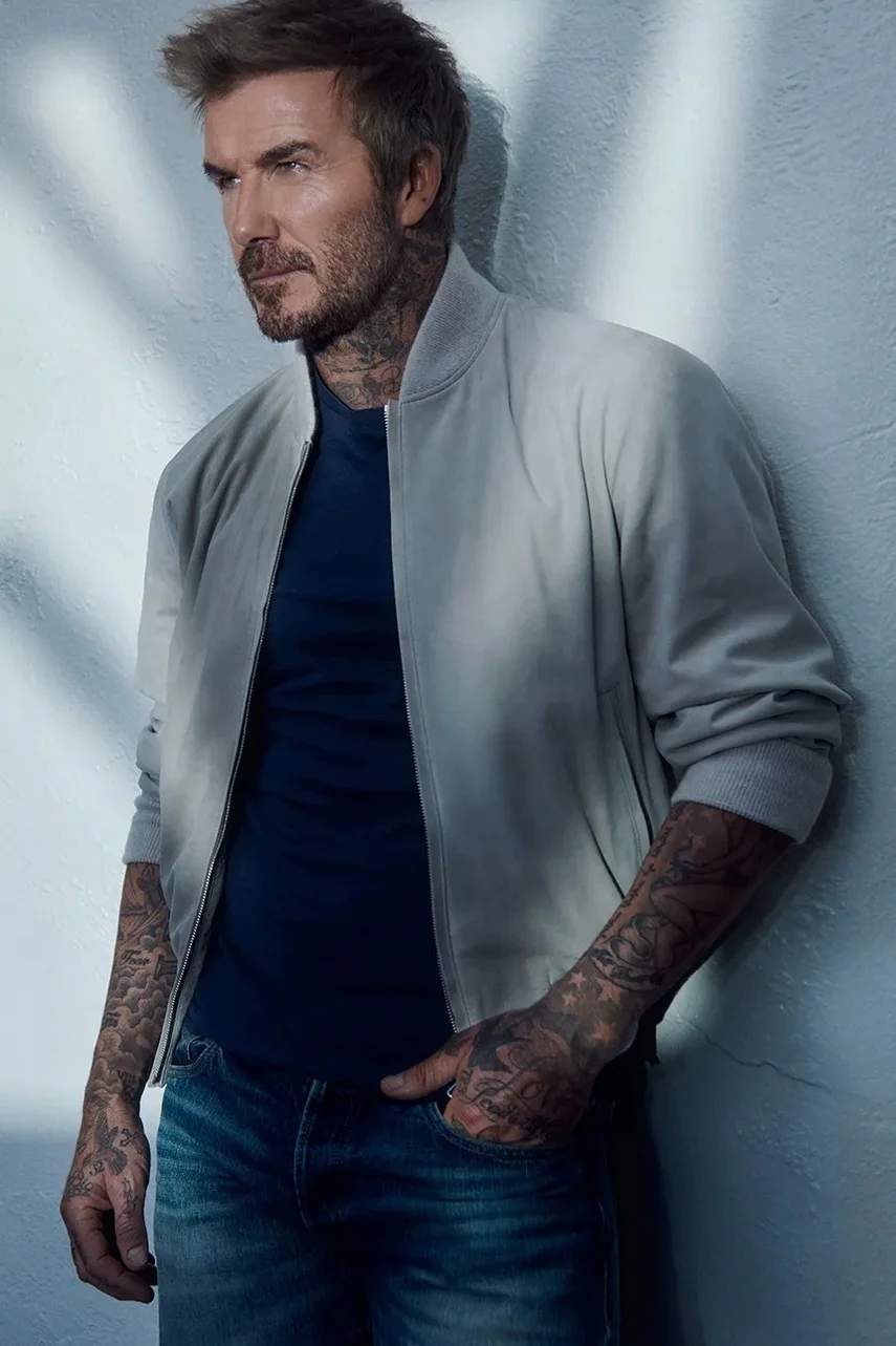 BOSS Велурено яке бомбър BECKHAM x