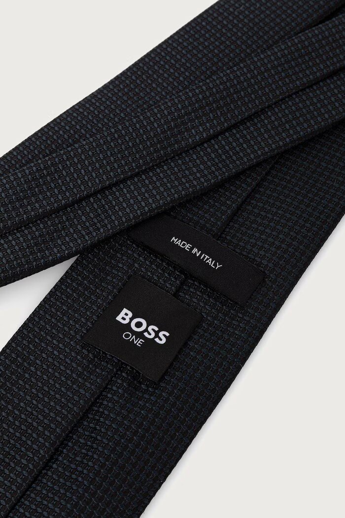 BOSS вратовръзка мъжка от коприна H-TIE CM тъмносиня 50571911
