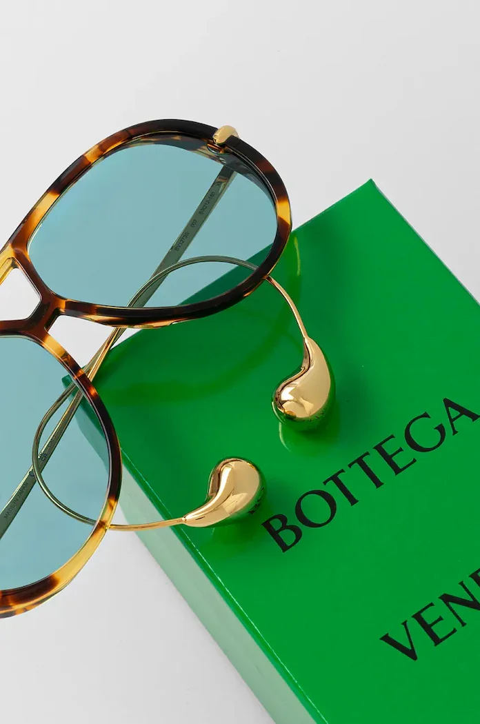 Bottega Veneta авиаторски слънчеви очила дамски кафяви BV1273S