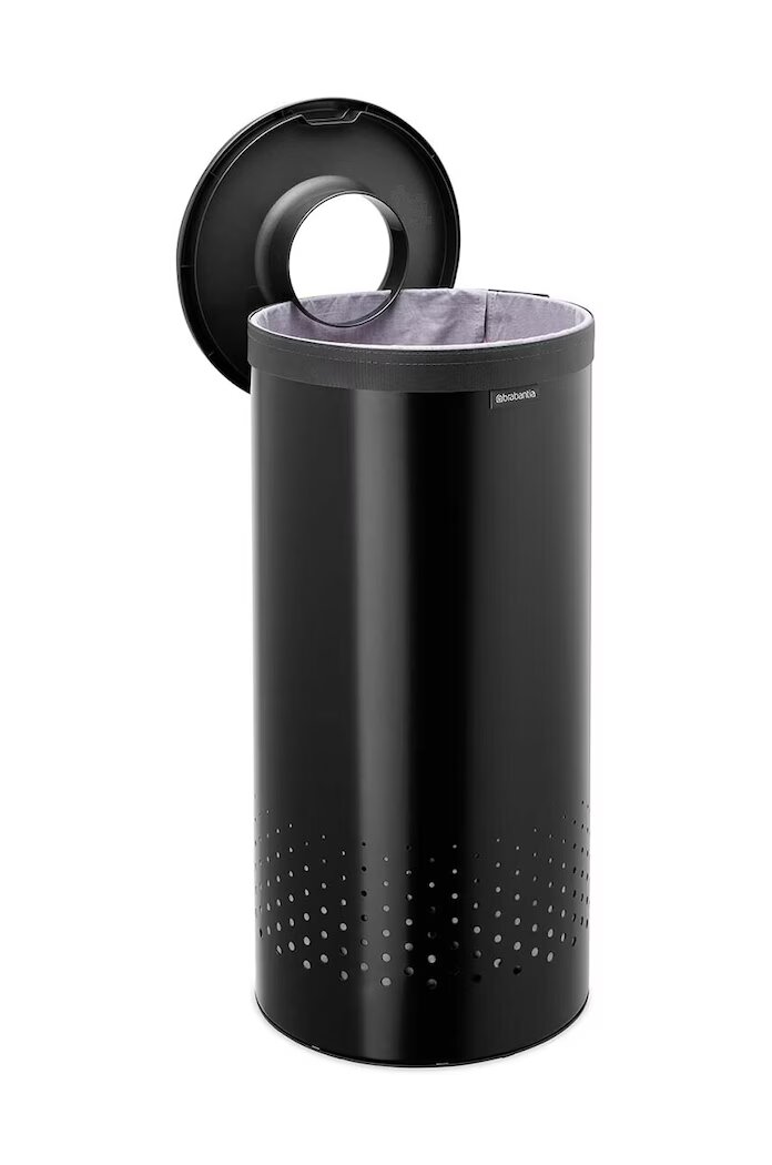 Brabantia Кош за пране 35 L в черно