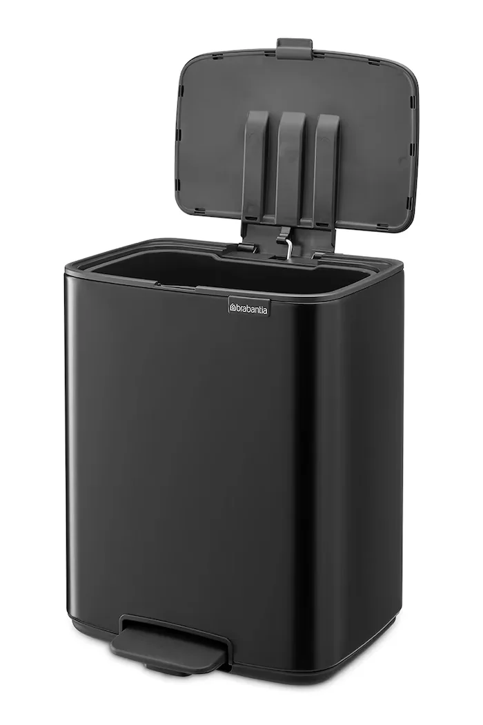 Brabantia Кошче за боклук Bo 12 L в черно 238000