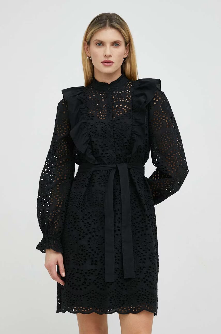 Bruuns Bazaar Памучна рокля Sienna Kandra