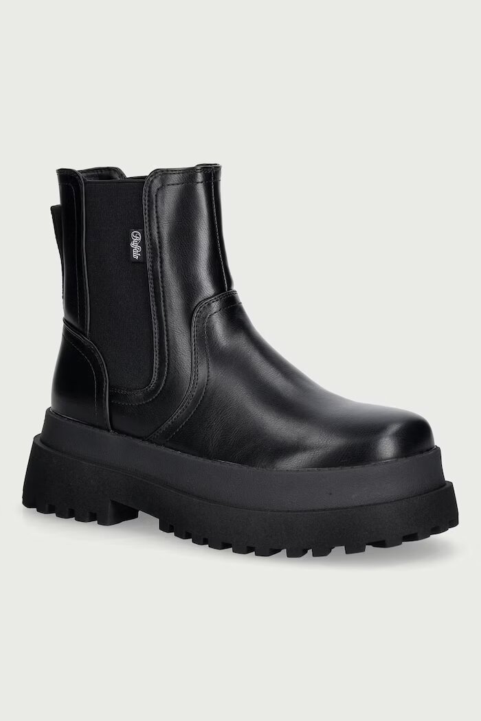 Buffalo боти челси дамски Pluto Chelsea черни 1270105-BLK