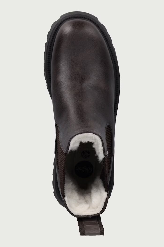 Buffalo боти челси с платформа дамски Aspen Chelsea Warm кафяви 18598-BRN