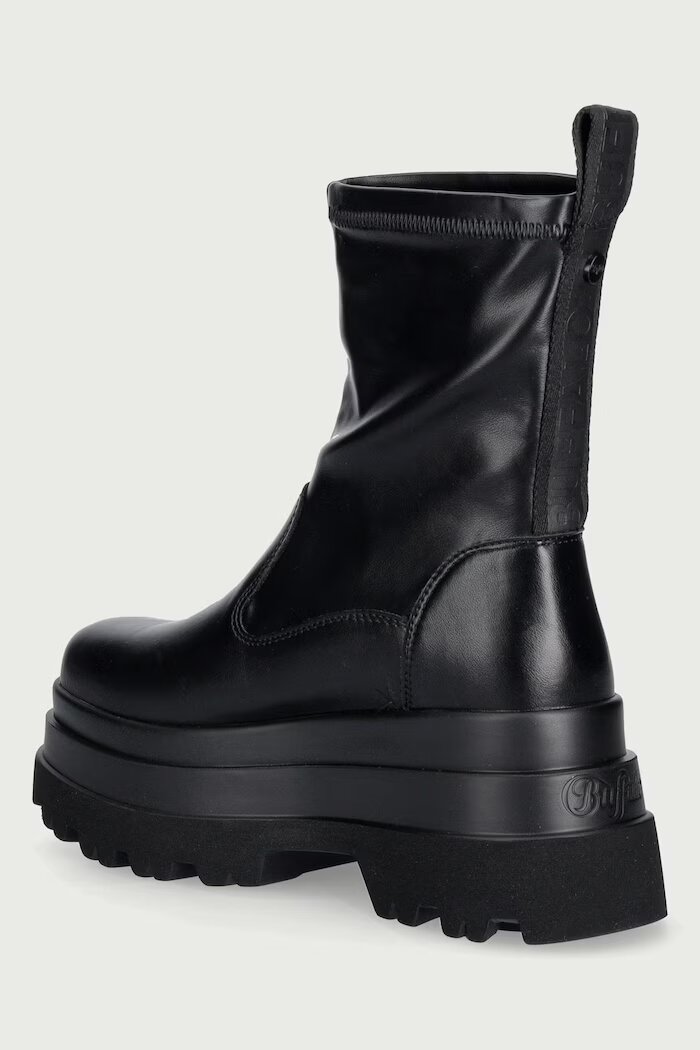 Buffalo боти с платформа дамски Jupiter Sock Boot черни 1270135-BLK