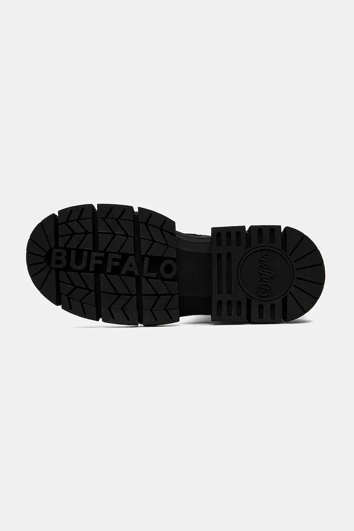 Buffalo Ботуши Gospher Lace Up Hi в черно с платформа 1622527-BLK