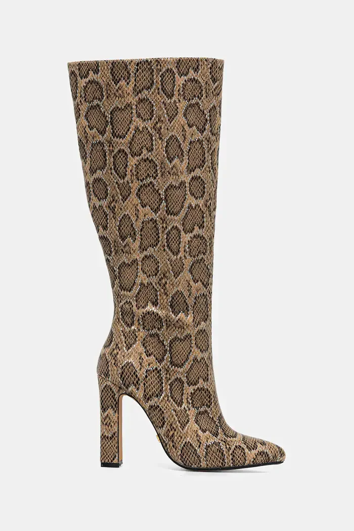 Buffalo Ботуши July Boot Hi в бежово с дебел ток 1292056-SNA