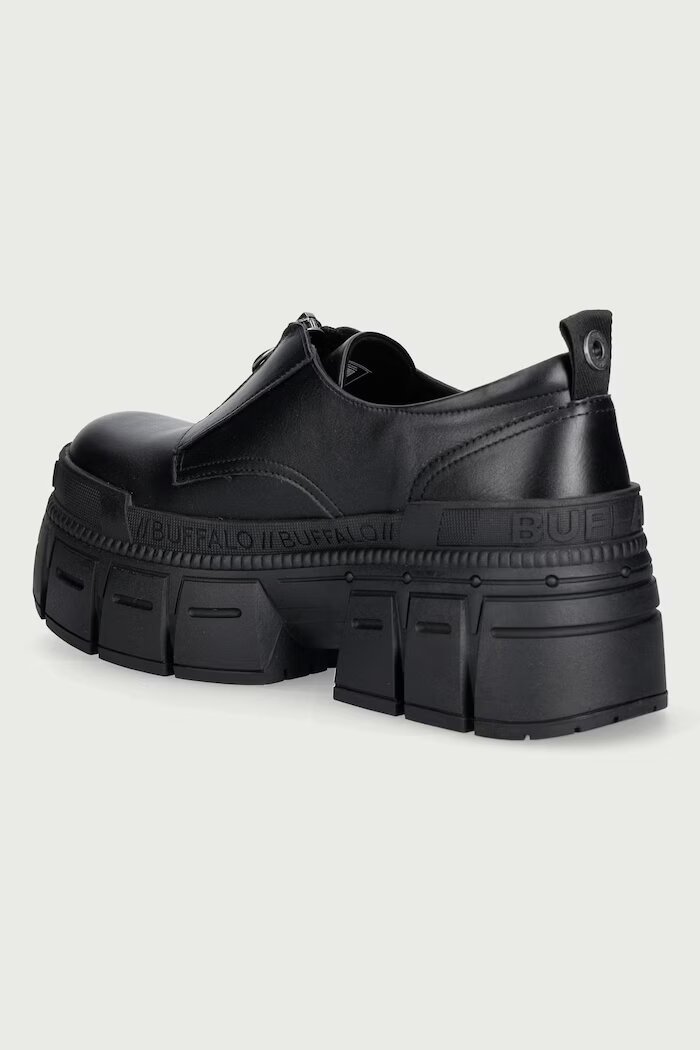 Buffalo мокасини мъжки Gopher Front Zip Lo Bs черни 18380-BLK