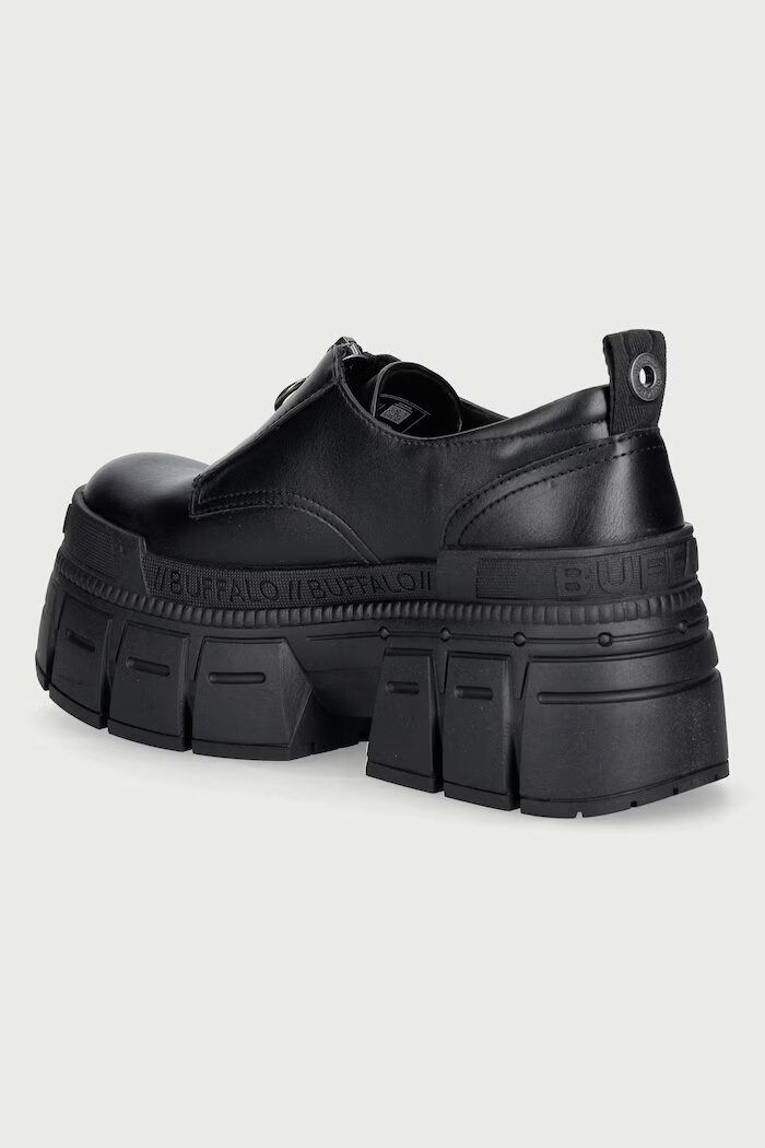 Buffalo половинки обувки дамски Gopher Front Zip Lo черни 18379-BLK