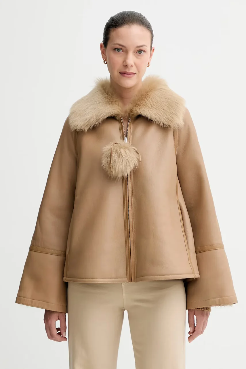 By Malene Birger Кожено яке с две лица ODELLIES
