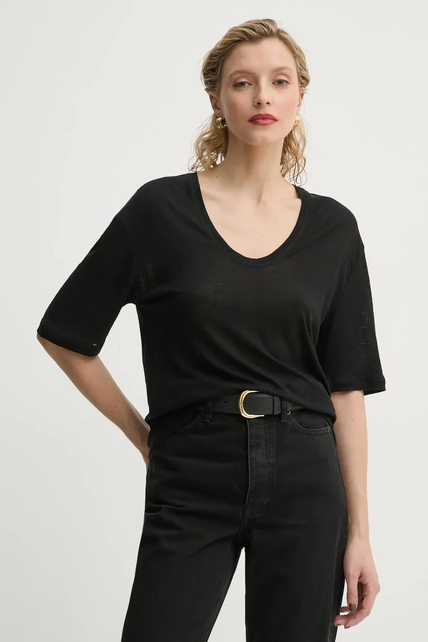 By Malene Birger Тениска с лен AMARINGA