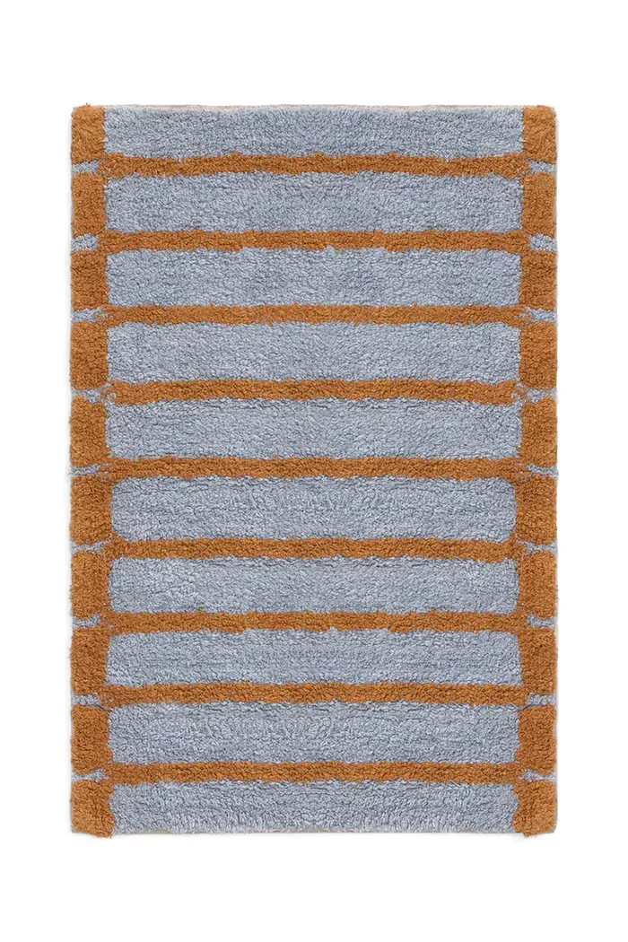 Calma House Килимче за баня 50 x 70 cm в синьо