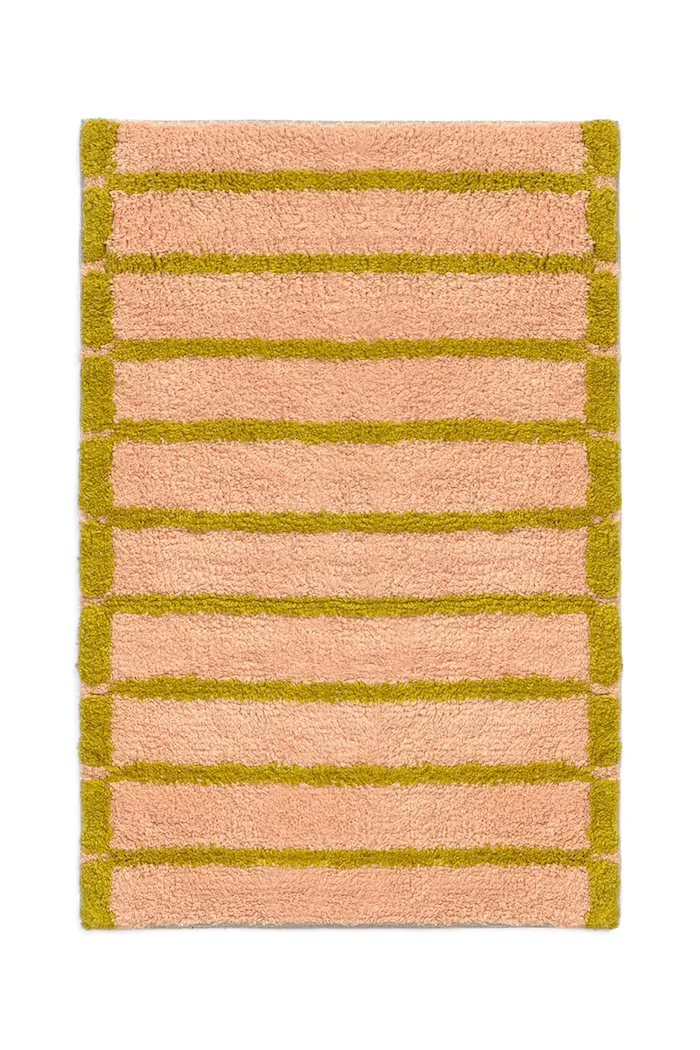 Calma House Памучен килим за баня 50 x 70 cm в розово