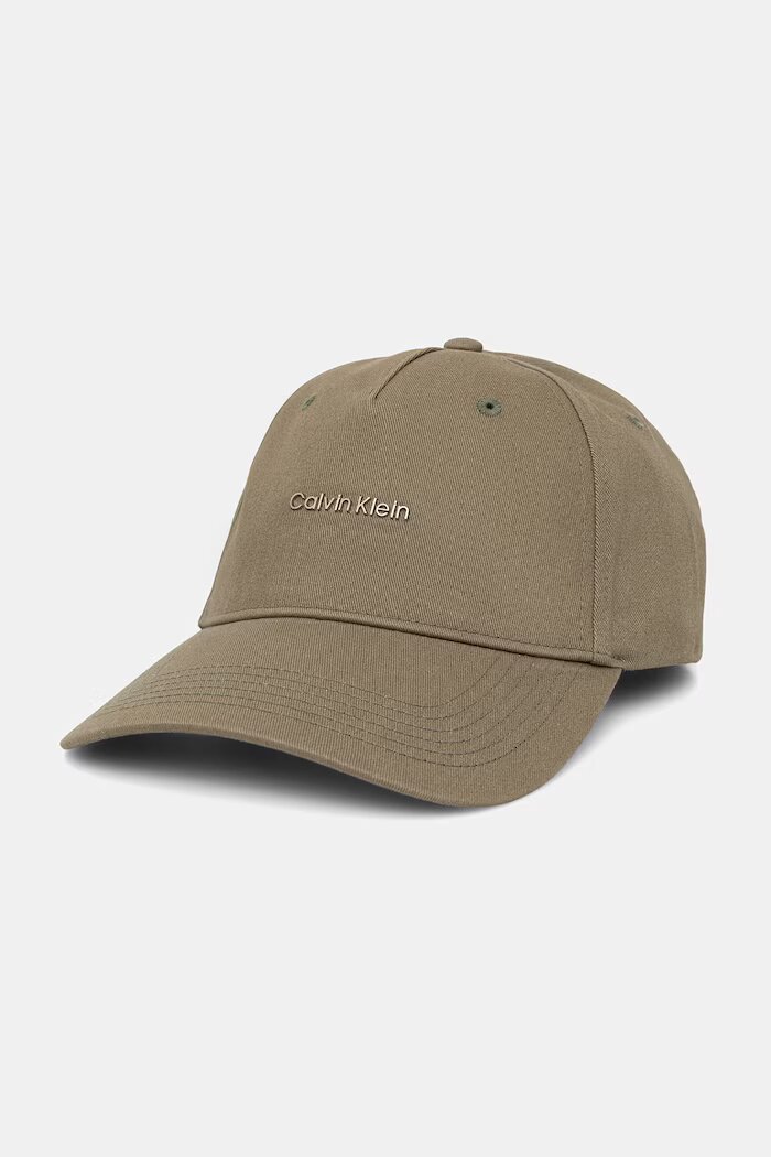 CALVIN KLEIN Бейзболна шапка мъжка от памук зелена LV04D5080G