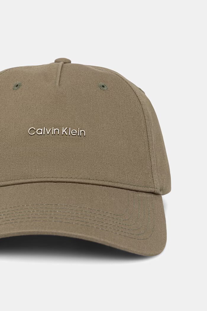 CALVIN KLEIN Бейзболна шапка мъжка от памук зелена LV04D5080G