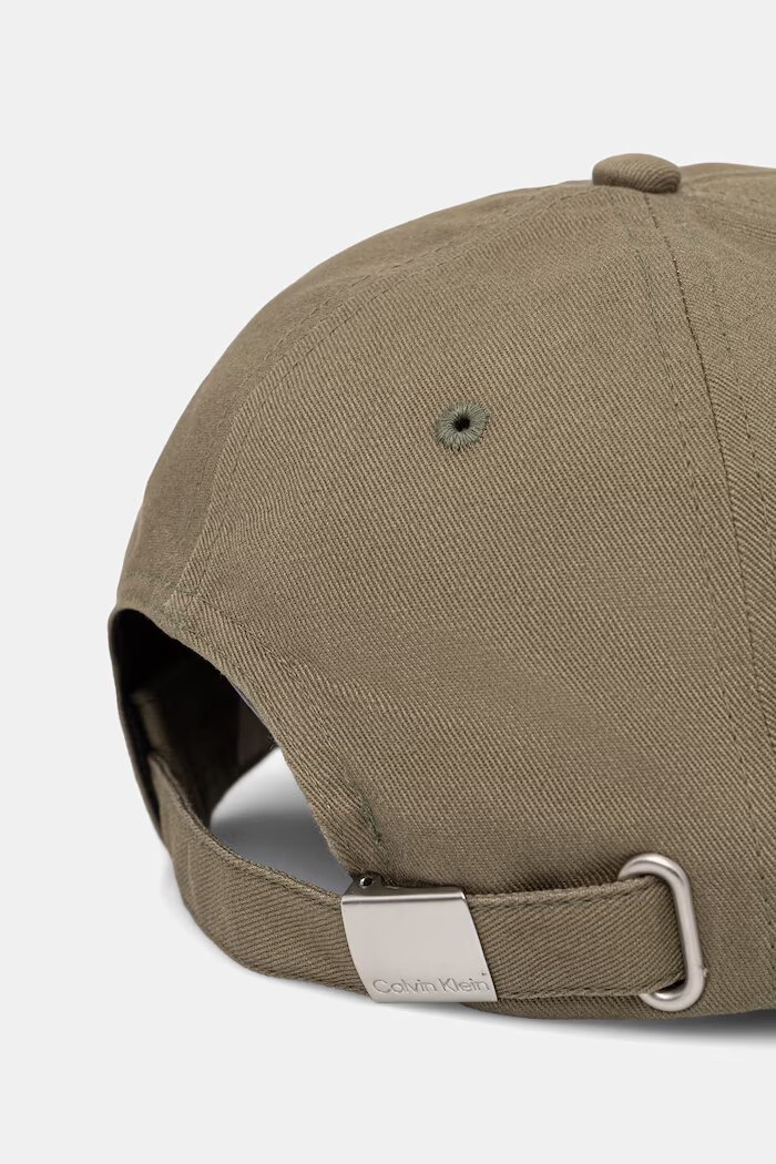 CALVIN KLEIN Бейзболна шапка мъжка от памук зелена LV04D5080G