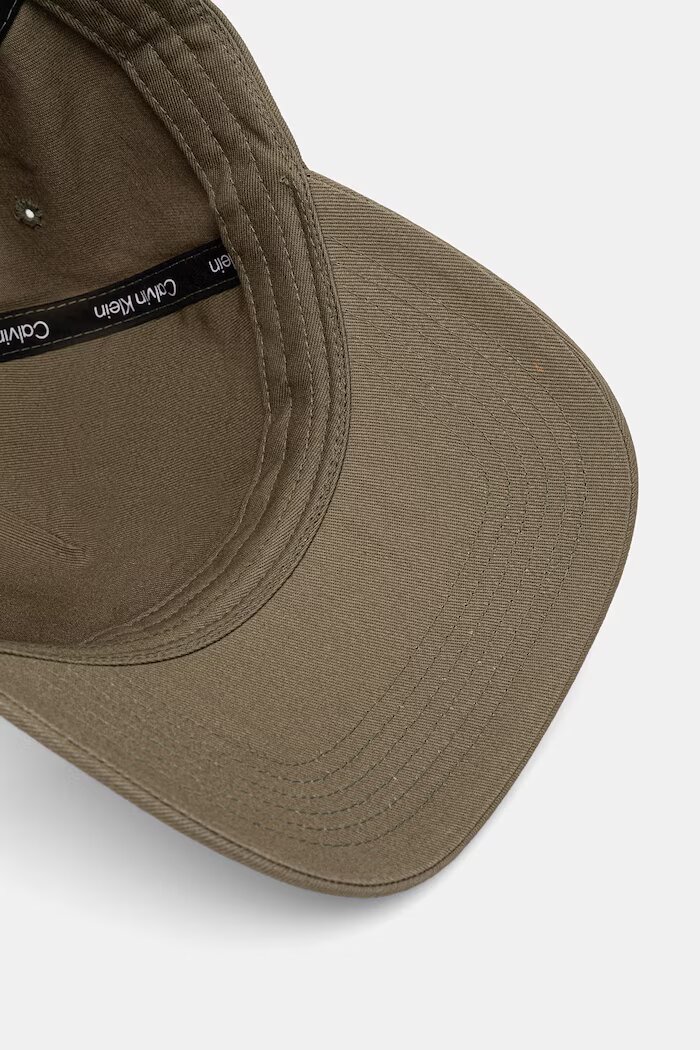 CALVIN KLEIN Бейзболна шапка мъжка от памук зелена LV04D5080G