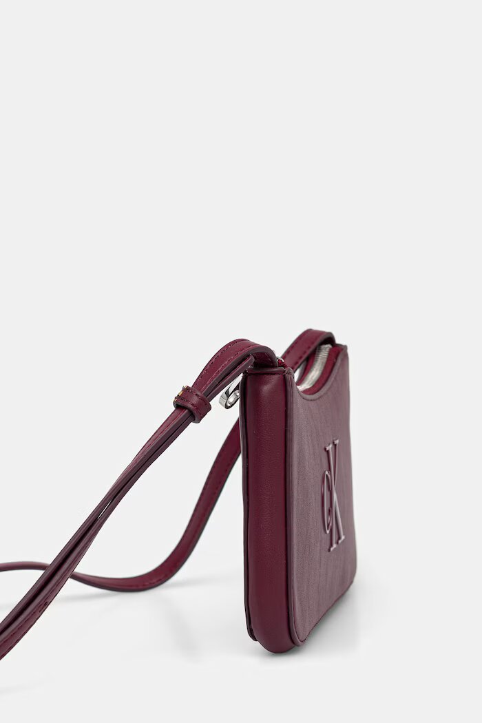 CALVIN KLEIN чанта crossbody дамска бордо LV04F1125G