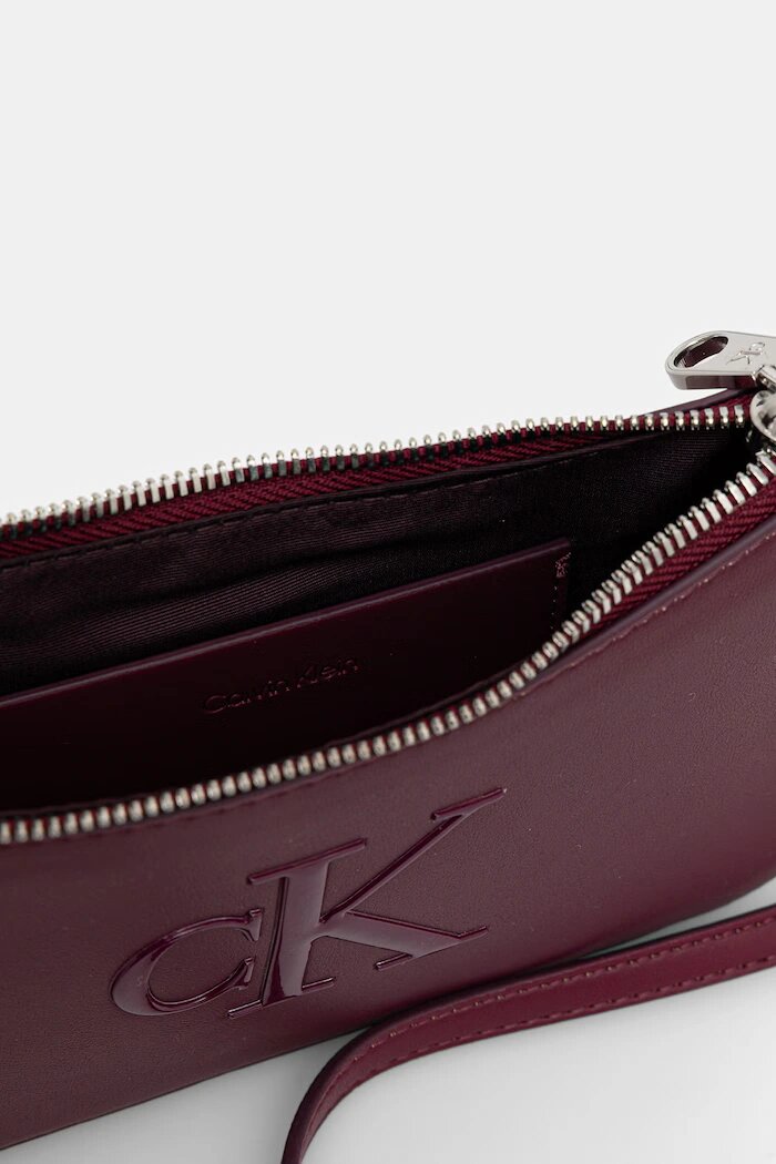 CALVIN KLEIN чанта crossbody дамска бордо LV04F1125G