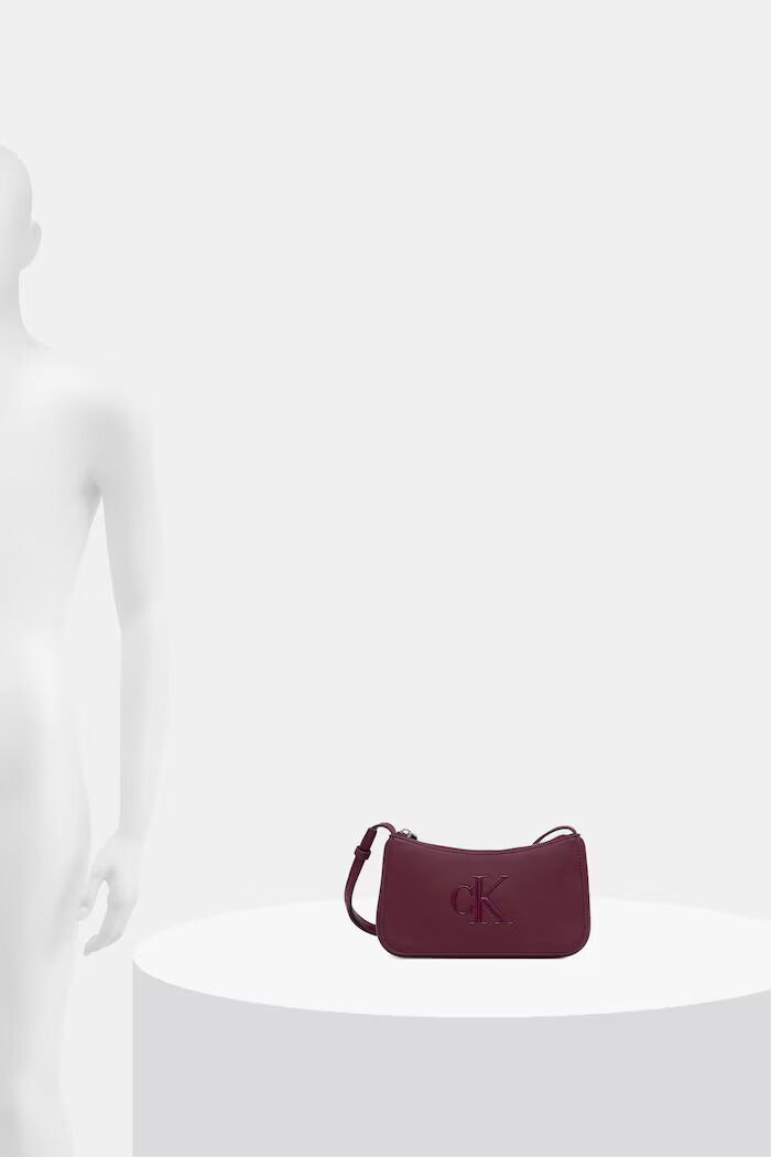 CALVIN KLEIN чанта crossbody дамска бордо LV04F1125G