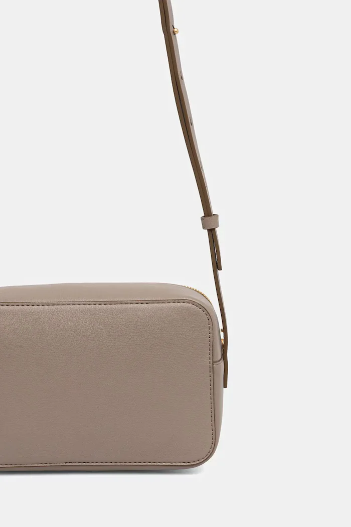 CALVIN KLEIN чанта crossbody дамска от имитация на кожа бежова LV04F3276G